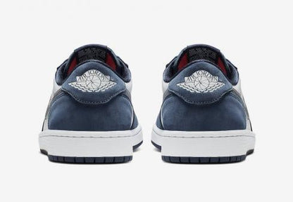 Nike SB x Air Jordan 1 Low Midnight Navy White Ember Glow Metallic Silver