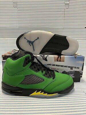 Nike Air Jordan 5 Oregon Ducks Retro Apple Green